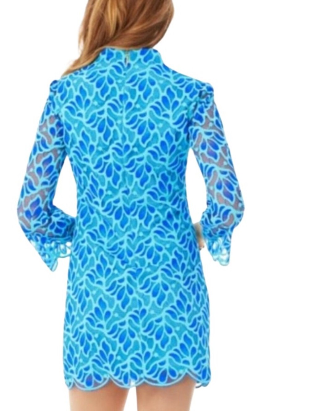 Lilly Pulitzer Blue Patterned Mini Dress - Picture 5 of 16
